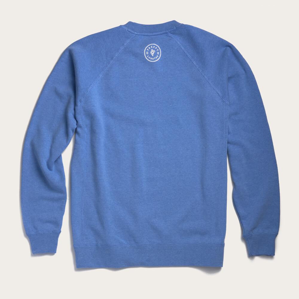 Crew Neck Sweatshirt - Pacific Blue